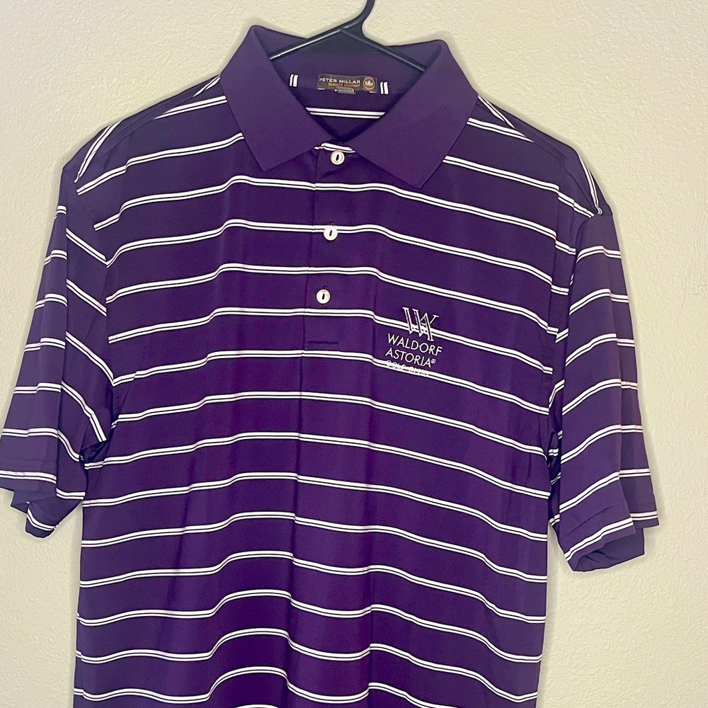 Peter Millar Summer Comfort Polo with Waldorf Astoria Logo